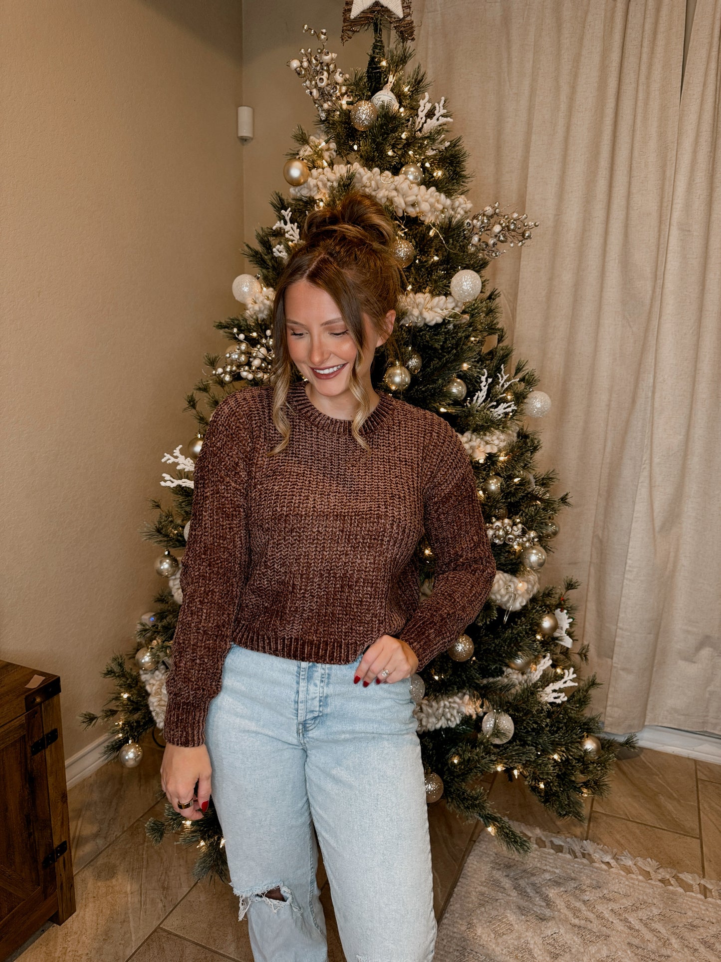 Chenille Knit Sweater - 5 Colors Available