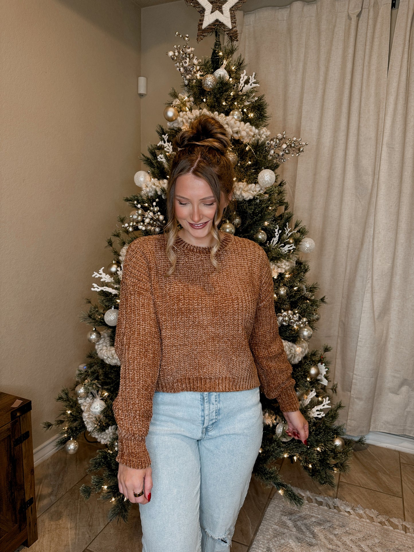 Chenille Knit Sweater - 5 Colors Available