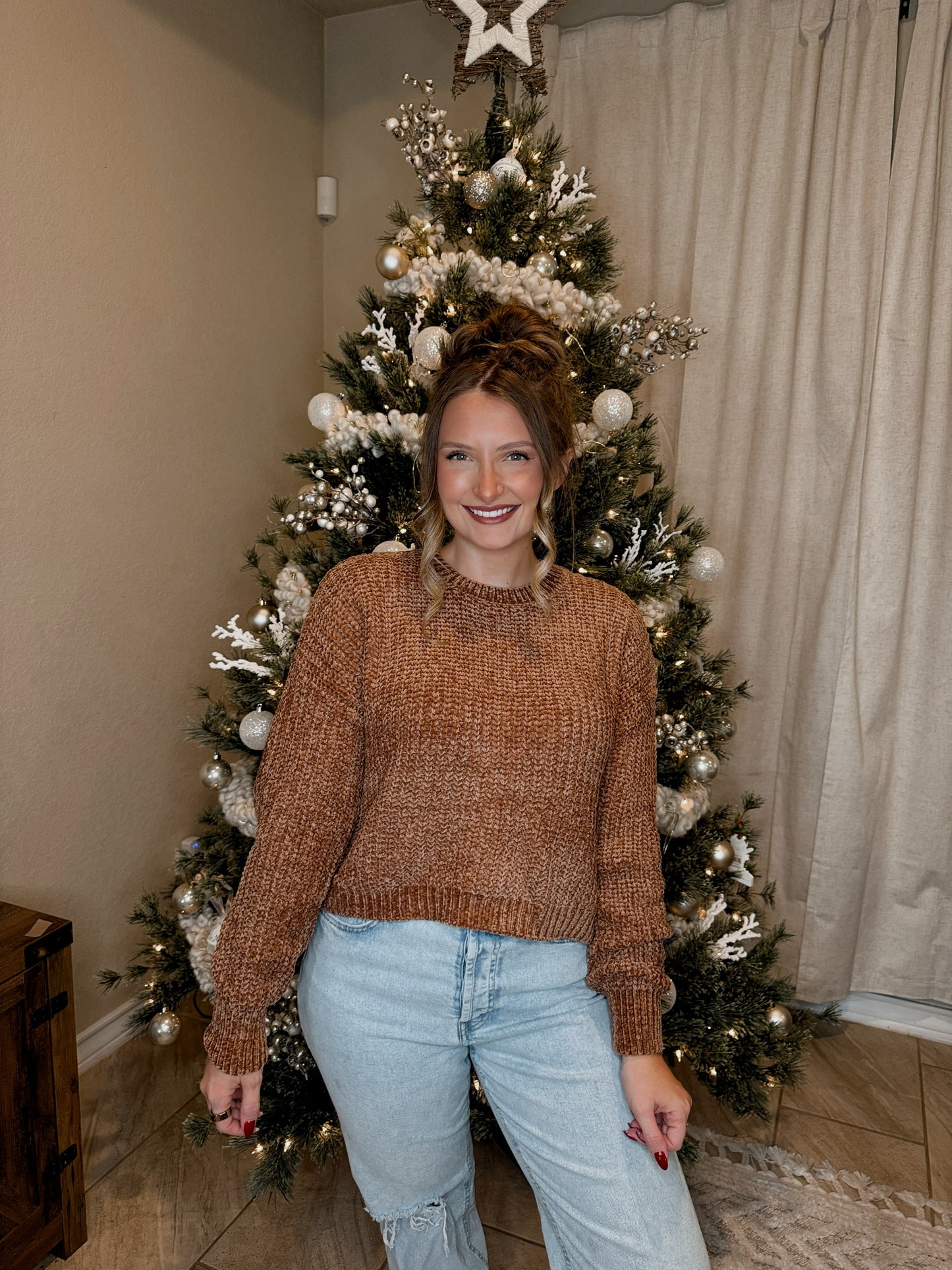 Chenille Knit Sweater - 5 Colors Available