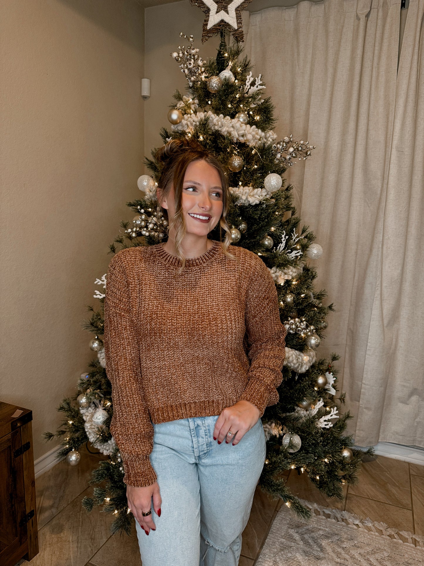 Chenille Knit Sweater - 5 Colors Available