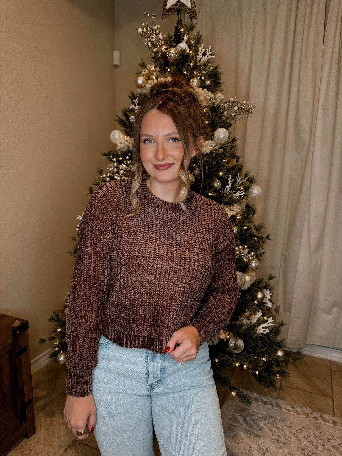 Chenille Knit Sweater - 5 Colors Available
