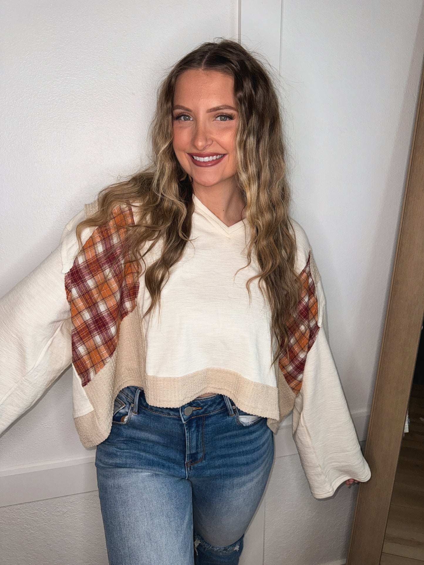 Autumn Wishes Plaid Top - Multiple Colors