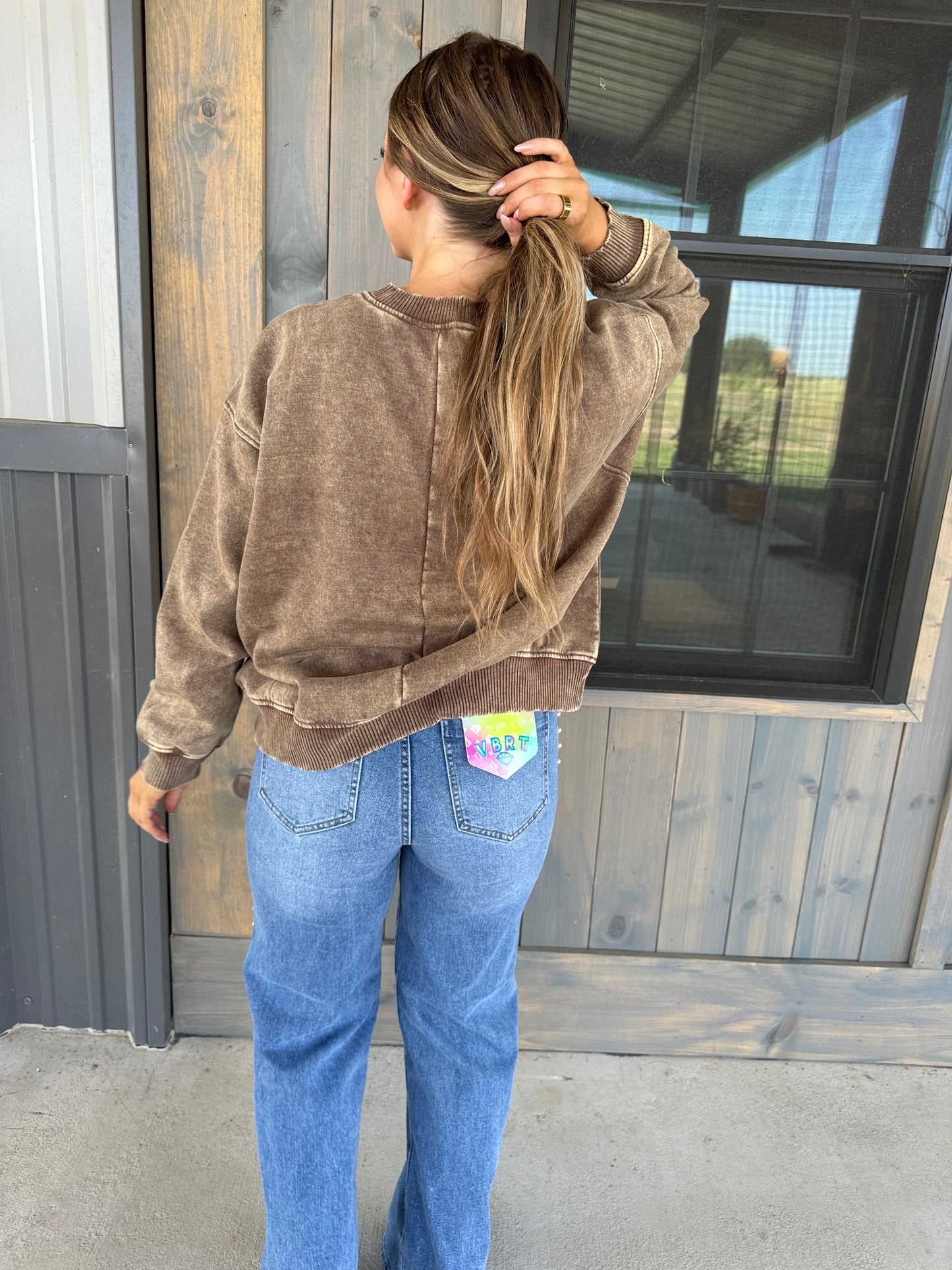 Carlie Acid Washed Oversized Fleece Pullover - Multiple Colors
