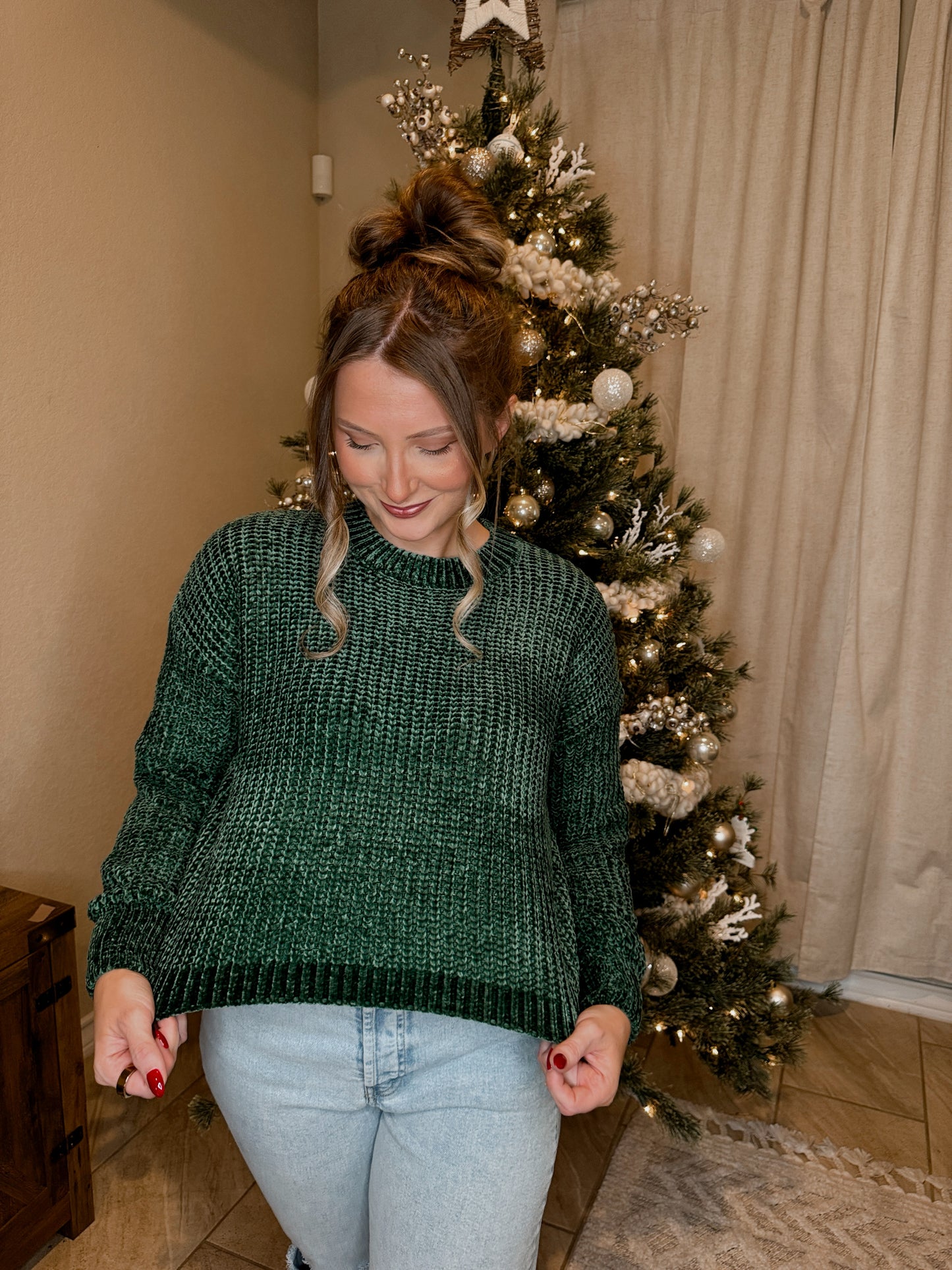 Chenille Knit Sweater - 5 Colors Available