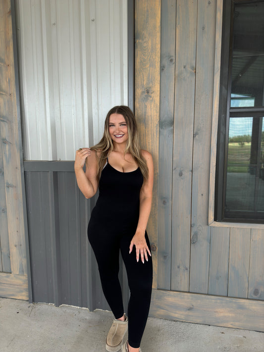 Everyday Seamless Jumpsuit - Black