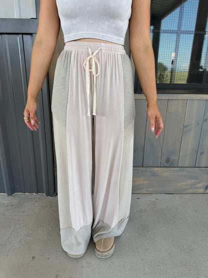 Boho Lounge Pants - Oatmeal