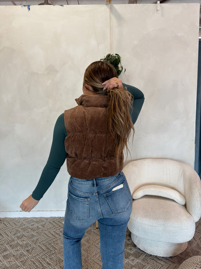 Whitney Corduroy Puffer Vest - Multiple Colors